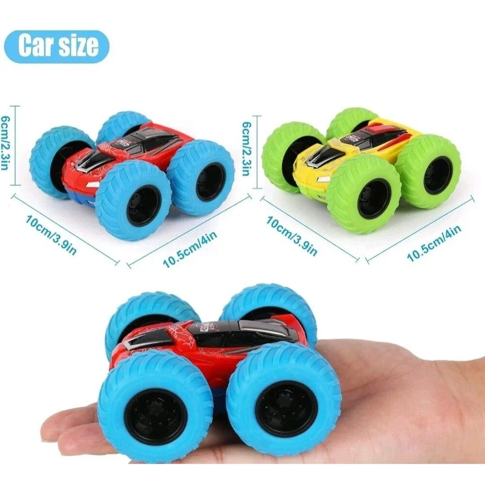 Friction-Activated 360° Monster Stunt Cars - Perfect Gifts for Boys and Girls